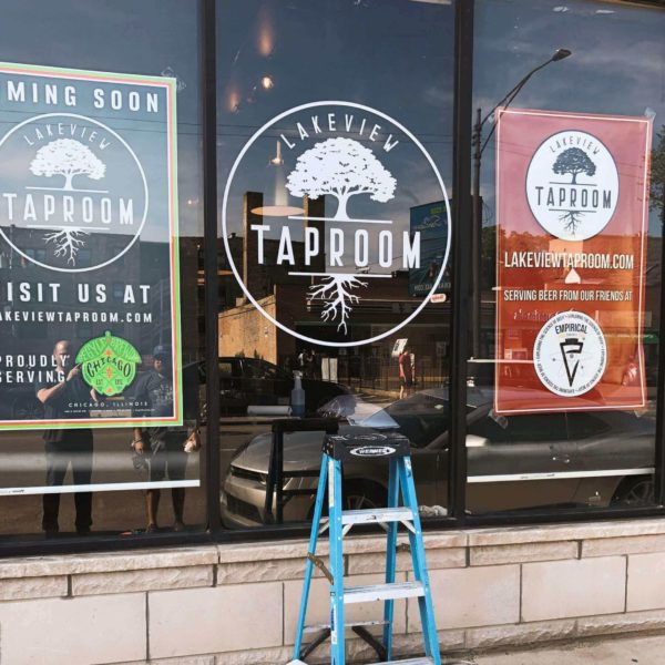 New Lakeview Taproom sign