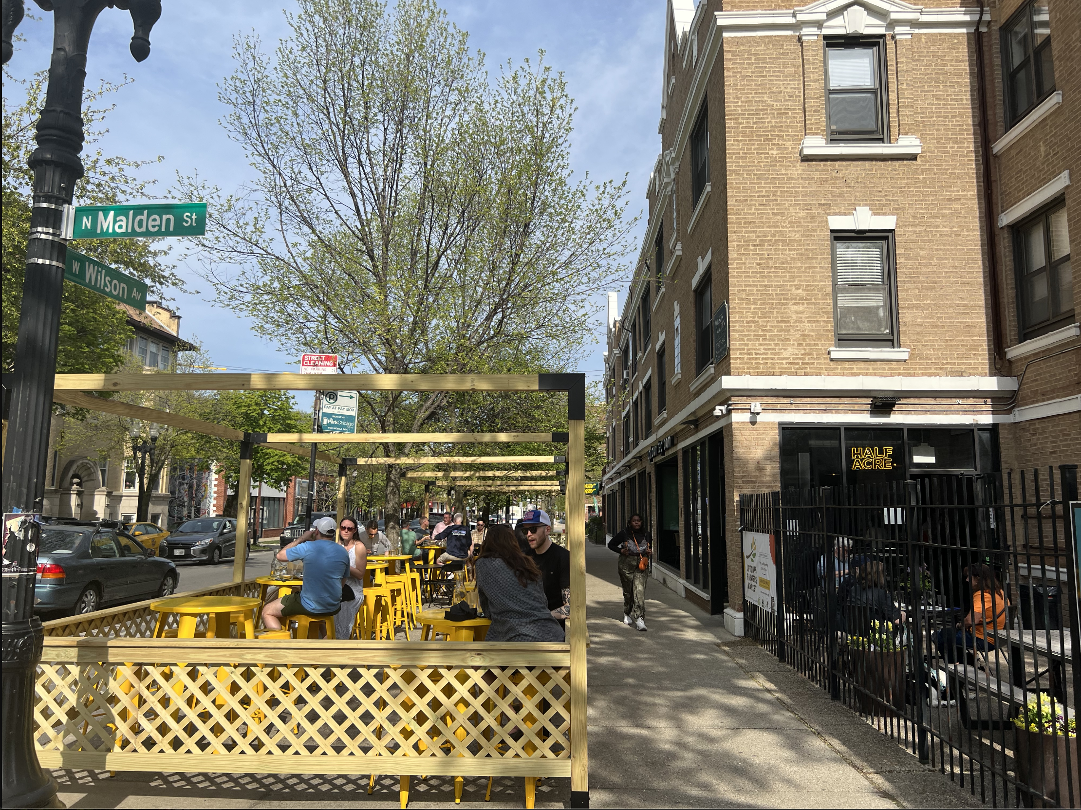 beer garden, patio